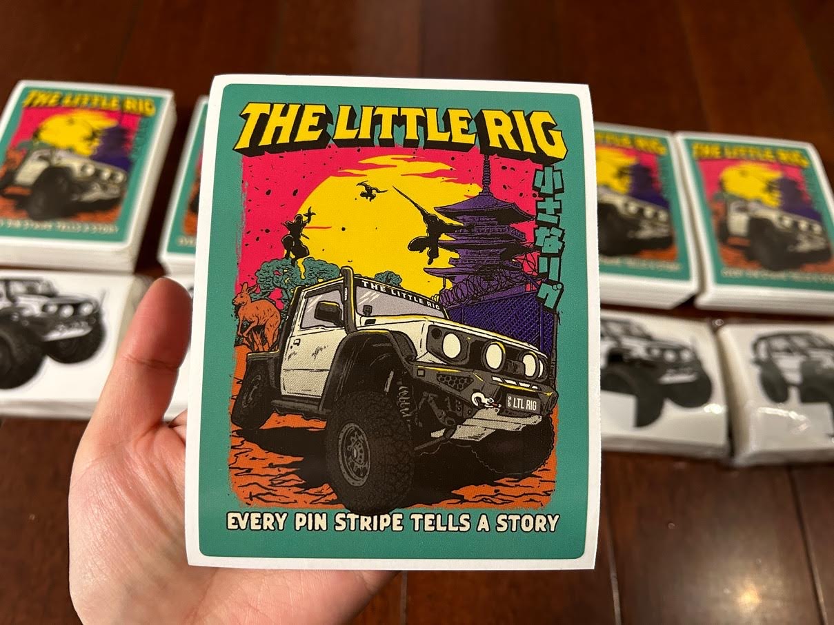 Retro Little Rig Sticker
