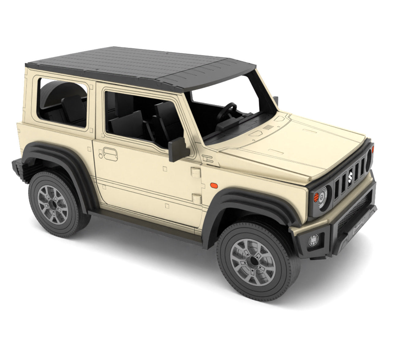 1/10 Scale Model Jimny (Painted and Assembled)